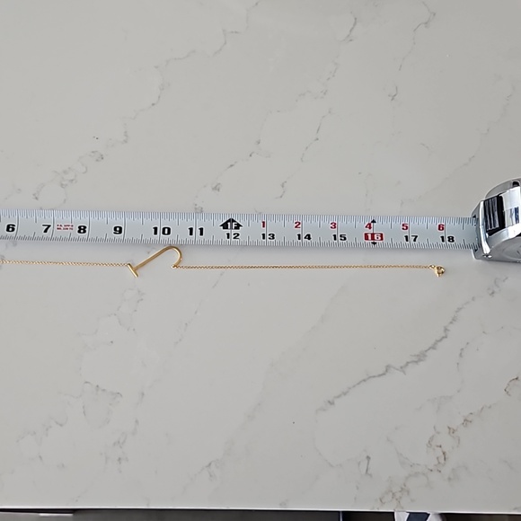 Anthropologie | J Gold Plated Necklace 18 inch - Picture 4 of 4